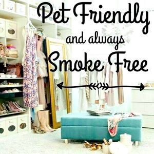 No smoke or pet odor, hair etc.